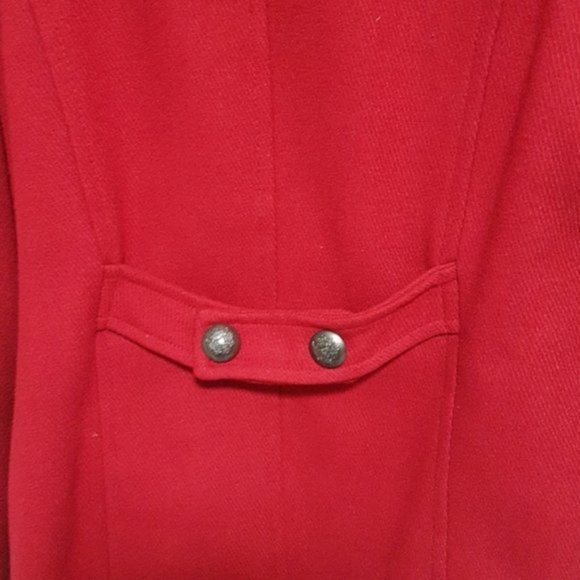 NEW Black Label Red Peacoat | Size M - Picture 9 of 13